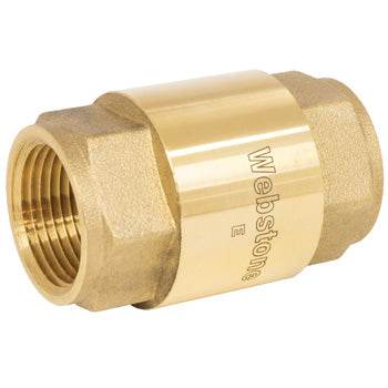 (Nibco Part#: H-10746W) H-107xW Series - Forged DZR Brass In-Line Spring Check Valve - Flow Control Products