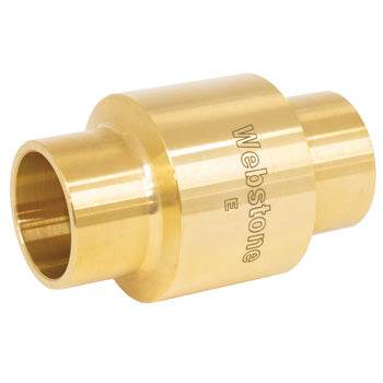 (Nibco Part#: H-10757W) H-107xW Series - Forged DZR Brass In-Line Spring Check Valve - Flow Control Products