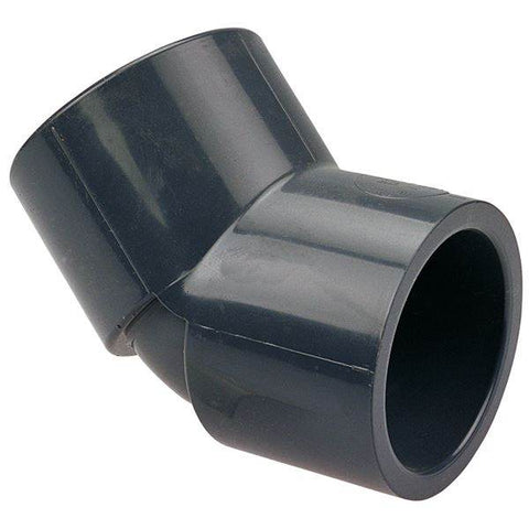 (Nibco Part#: CA05470) 4506 - Socket 45-degree Elbow S x S - PVC Schedule 80 - Flow Control Products