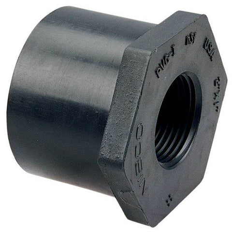 (Nibco Part#: CA13700) 4518-3 - Flush Spigot x Thread Reducer Bushing Spg x FPT - PVC Schedule 80 - Flow Control Products