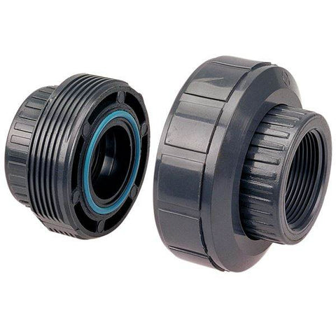 (Nibco Part#: CA20250) 4533-3-3 - FKM Threaded Union FPT x FPT - PVC Schedule 80 - Flow Control Products
