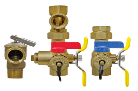 (Nibco Part#: H-55443WPR) H-x544W Series - The Isolator E-X-P E3 Tankless Water Heater Service Valve Kit - Flow Control Products