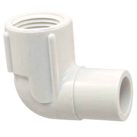 (Nibco Part#: L061600P) 4607-2-3 - 90-degree Street Elbow Spg x FIPT - PVC Schedule 40 - Flow Control Products