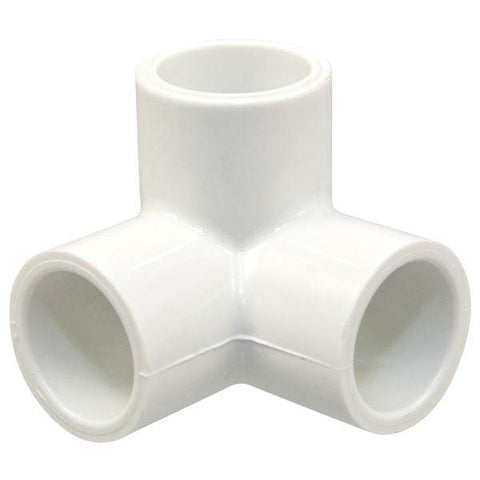 (Nibco Part#: L074100) 4607-9 - 90-degree Elbow with Side Outlet Slip x Slip x Slip - PVC Schedule 40 - Flow Control Products
