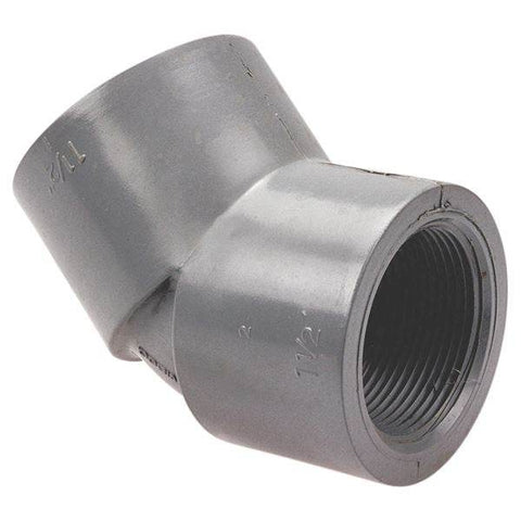 (Nibco Part#: CB04800) 5106-3-3 - Thread 45-degree Elbow FPT x FPT - Corzan CPVC Schedule 80 - Flow Control Products