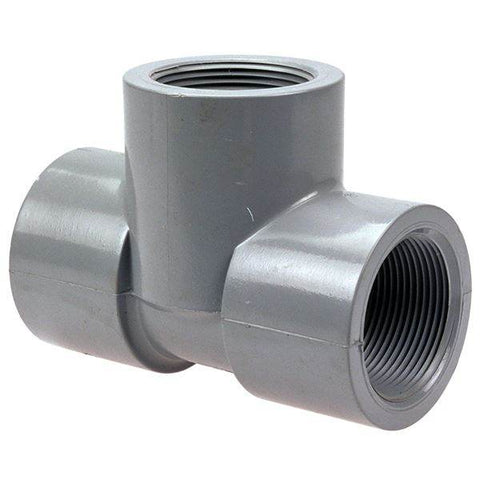 (Nibco Part#: CB08650) 5112-3-3 - Threaded Tee FPT x FPT x FPT - Corzan CPVC Schedule 80 - Flow Control Products