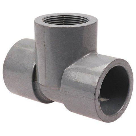 (Nibco Part#: CB08965) 5112 - Socket x Thread Tee S x S x FPT - Corzan CPVC Schedule 80 - Flow Control Products