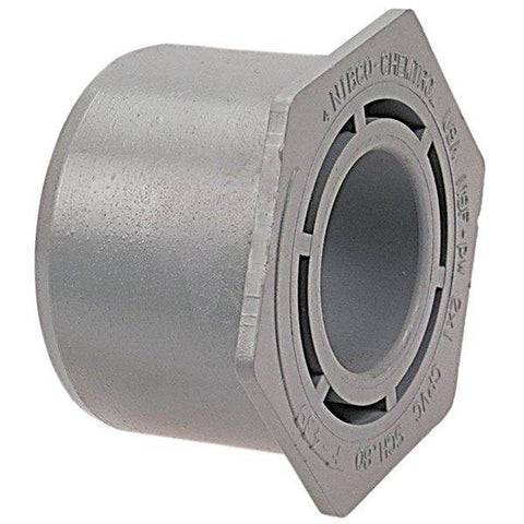 (Nibco Part#: CB11880) 5118 - Flush Socket Reducer Bushing Spg x S - Corzan CPVC Schedule 80 - Flow Control Products