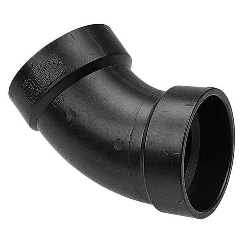 (Nibco Part#: I042700) 5806 - 45-degree Elbow H x H - ABS DWV - Flow Control Products