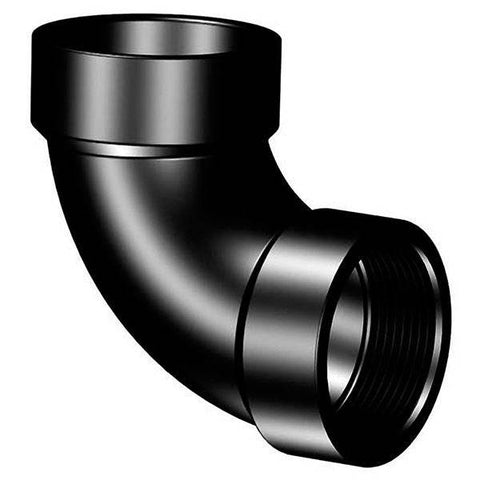 (Nibco Part#: I064500) 5807-3 - 90° Elbow H x FIPT - ABS DWV - Flow Control Products