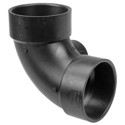 (Nibco Part#: I068300) 5807-9 - 90-degree Elbow with Side Inlet H x H x H - ABS DWV - Flow Control Products