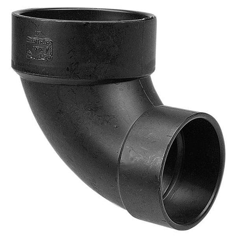 (Nibco Part#: I055800) 5807-CL - 90° Closet Elbow with Cap H x H - ABS DWV - Flow Control Products