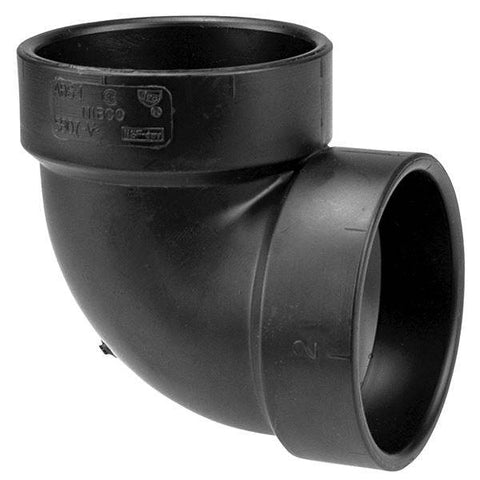 (Nibco Part#: I053400) 5807-V - 90-degree Vent Elbow H x H - ABS DWV - Flow Control Products