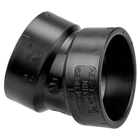 (Nibco Part#: I079450) 5808 - 22-1/2-degree Elbow H x H - ABS DWV - Flow Control Products