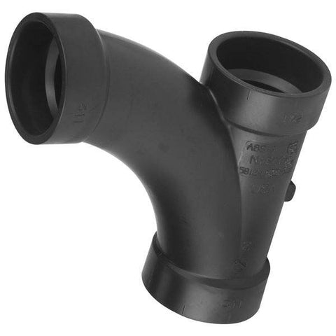 (Nibco Part#: I157050) 5812-LR - Long Radius Combination Tee-Wye H x H x H - ABS DWV - Flow Control Products