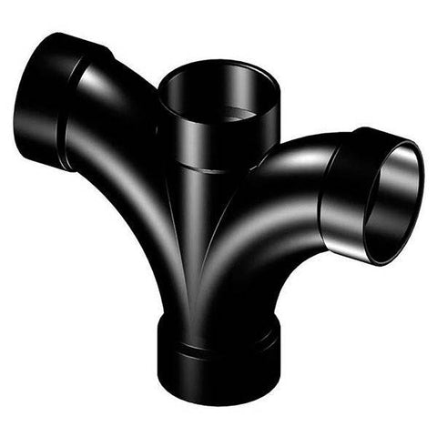 (Nibco Part#: I277650) 5835-B - Double Fixture Tee Hub - ABS DWV - Flow Control Products
