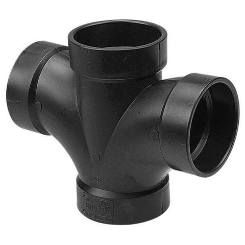 (Nibco Part#: I271100) 5835 - Double Sanitary Tee Hub - ABS DWV - Flow Control Products