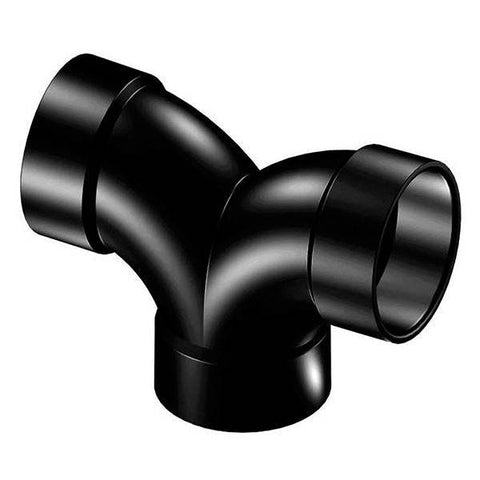 (Nibco Part#: I285400) 5837 - Double Elbow Hub x Hub x Hub - ABS DWV - Flow Control Products