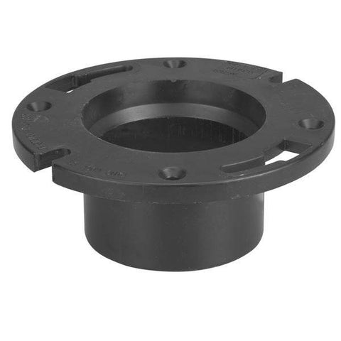 (Nibco Part#: I355700) 5853 - Flush Closet Flange with Pipe Stop - ABS DWV - Flow Control Products
