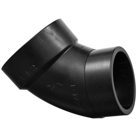 (Nibco Part#: I441200) 5860-2 - 60-degree Elbow Spg x Hub - ABS DWV - Flow Control Products