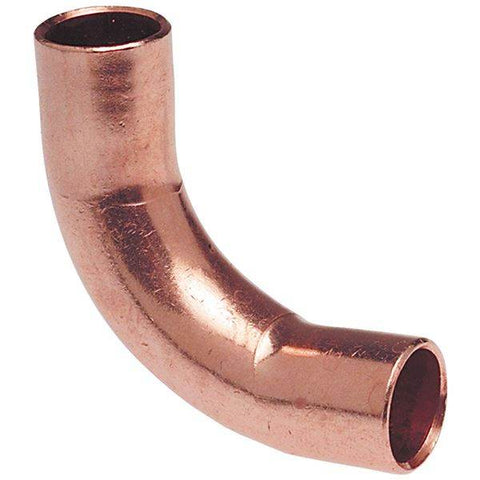 (Nibco Part#: 9082450CB) 607-2-2-LT - 90-degree Fitting Elbow Long Radius Ftg x Ftg - Wrot - Flow Control Products