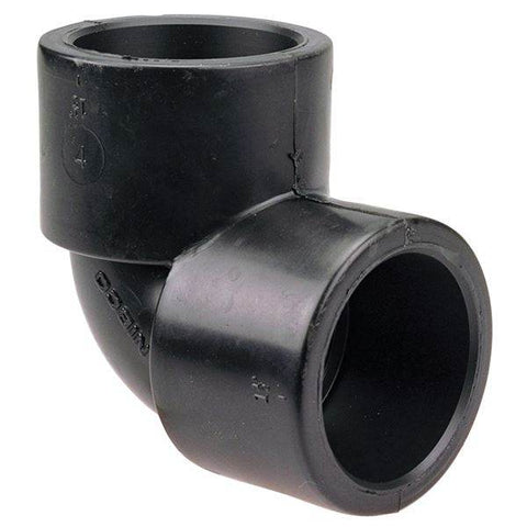(Nibco Part#: CC02050) 6107 - Socket 90-degree Elbow S x S - Black Polypropylene Schedule 80 - Flow Control Products
