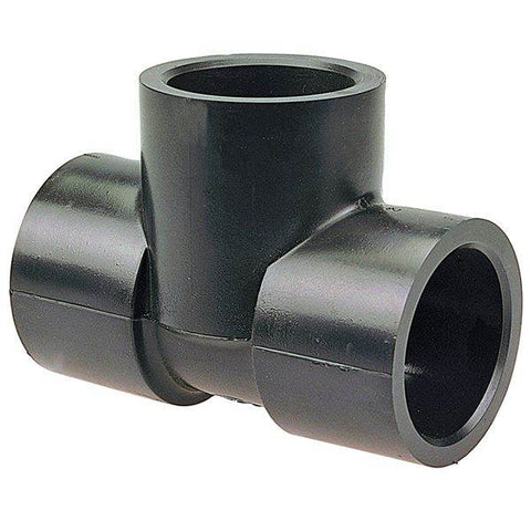 (Nibco Part#: CC02800) 6111 - Socket Tee S x S x S - Black Polypropylene Schedule 80 - Flow Control Products