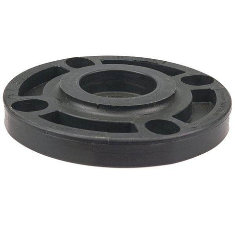 (Nibco Part#: CC06158) 6119-W - Blind Flange - Black Polypropylene Schedule 80, One-Piece Webbed Design - Flow Control Products