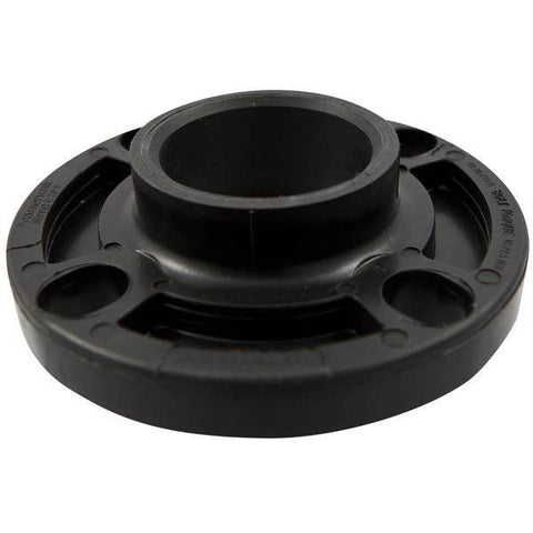 (Nibco Part#: CC09362) 6151-W - Socket Flange - Black Polypropylene Schedule 80, One-Piece Webbed Design - Flow Control Products