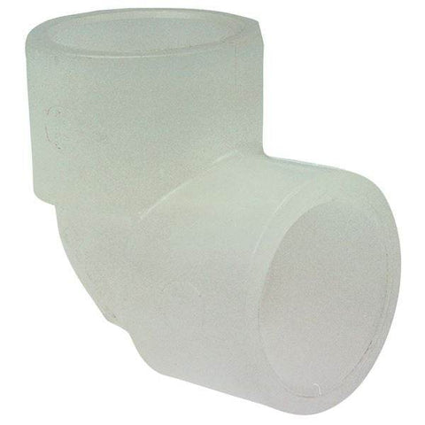 (Nibco Part#: CN02100) 6207 - Socket 90-degree Elbow S x S - Chem-Pure Natural Polypropylene Schedule 80 - Flow Control Products