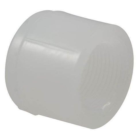 (Nibco Part#: CN04310) 6217-3 - Thread Cap FPT - Chem-Pure Natural Polypropylene Schedule 80 - Flow Control Products