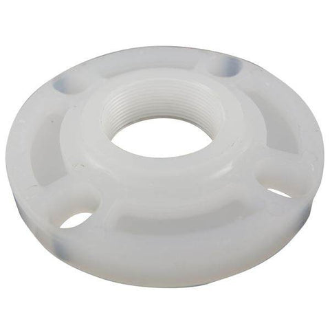 (Nibco Part#: CN06900) 6251-W-3 - Thread Flange - Chem-Pure Natural Polypropylene Schedule 80, One-Piece Webbed Design - Flow Control Products