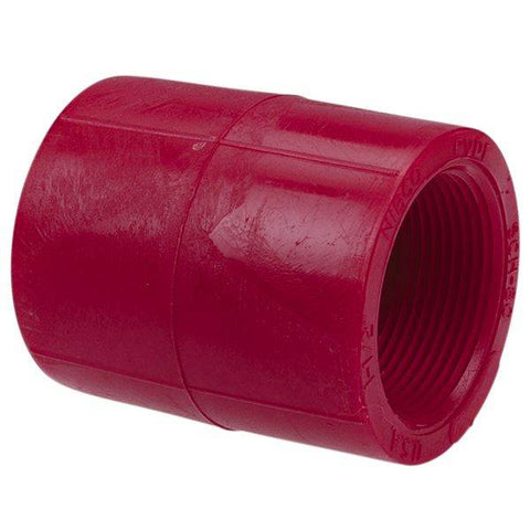 (Nibco Part#: CD00550) 6503 - Female Adapter Coupling S x FPT - Kynar Red PVDF Schedule 80 - Flow Control Products