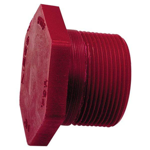 (Nibco Part#: CD02350) 6516-4 - Thread Plug MPT - Kynar Red PVDF Schedule 80 - Flow Control Products