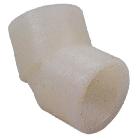 (Nibco Part#: CE01050) 6606-3-3 - Thread 45-degree Elbow FPT x FPT - Kynar Natural PVDF Schedule 80 - Flow Control Products