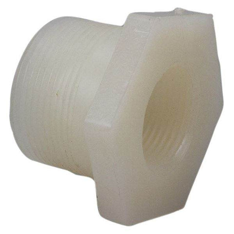 (Nibco Part#: CE03350) 6618-3-4 - Flush Thread Reducer Bushing MPT x FPT - Kynar Natural PVDF Schedule 80 - Flow Control Products