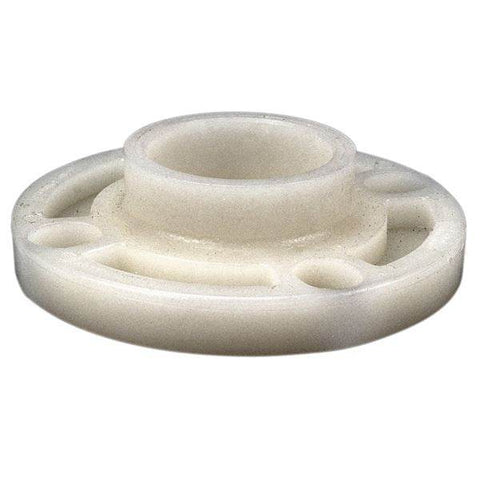 (Nibco Part#: CE04740) 6651-W - Socket Flange - Kynar Natural PVDF Schedule 80, One-Piece Webbed Design - Flow Control Products