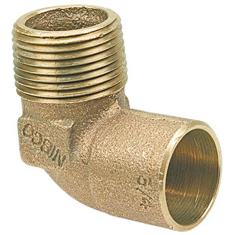 (Nibco Part#: B069900) 707-4 - 90-degree Elbow C x M - Cast - Flow Control Products