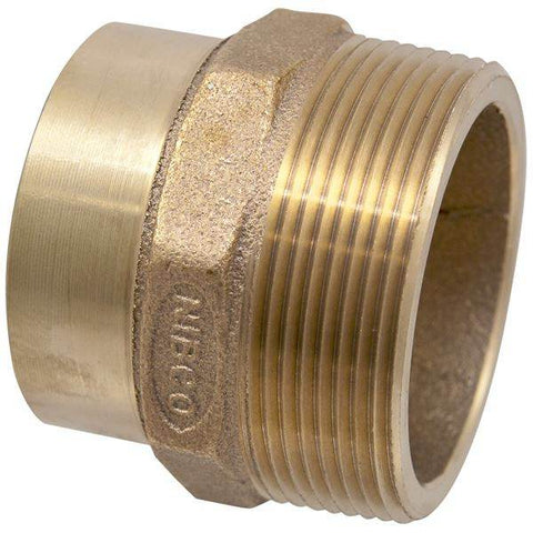 (Nibco Part#: E032100) 804-2 - DWV Adapter Ftg x M - Cast - Flow Control Products