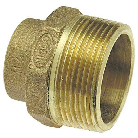 (Nibco Part#: E034050) 804-T - DWV Trap Adapter OD Tube x M - Cast - Flow Control Products