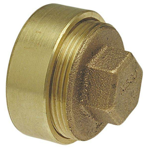 (Nibco Part#: E170450) 816-S - DWV Flush Fitting Cleanout Ftg x Cleanout w/Plug - Cast - Flow Control Products