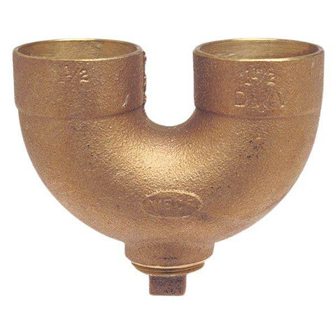 (Nibco Part#: E530300) 878 - DWV Return Bend with Cleanout C x C x Cleanout w/Plug - Cast - Flow Control Products