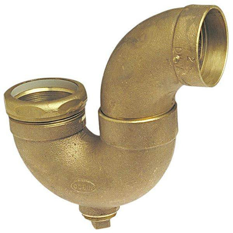 (Nibco Part#: E540300) 880 - DWV P-Trap with Cleanout C x SJ x Cleanout w/Plug - Cast - Flow Control Products