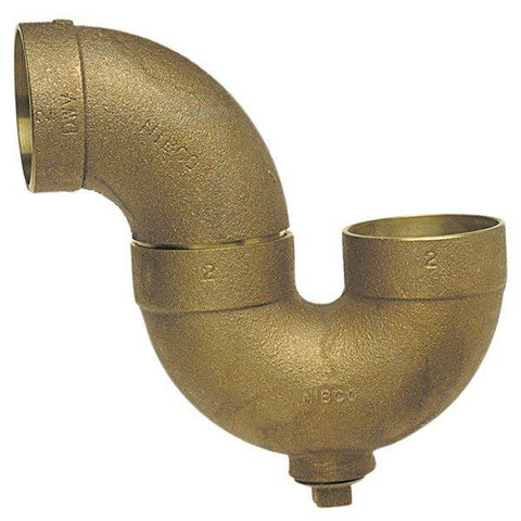 (Nibco Part#: E560300) 884 - DWV P-Trap with Cleanout C x C x Cleanout with Plug - Cast - Flow Control Products