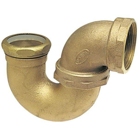 (Nibco Part#: E601150) 892-3 - DWV P-Trap with Union Joint F x SJ - Cast - Flow Control Products