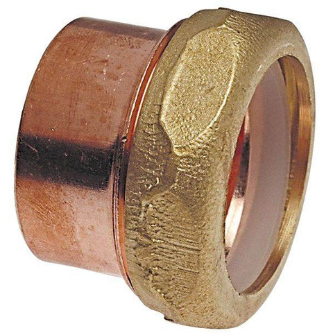 (Nibco Part#: H014550) 901-2-7 - DWV Fitting Trap Adapter Ftg x SJ - Wrot - Flow Control Products