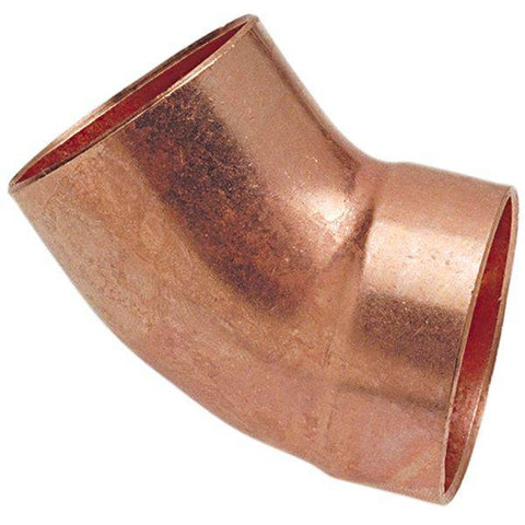 (Nibco Part#: H044100) 906-2 - DWV 45-degree Fitting Elbow Ftg x C - Wrot - Flow Control Products