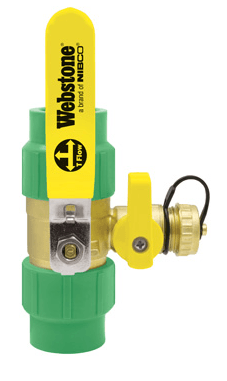 (Nibco Part#: H-90616W) 9061W Series - Pro-Connect PP-R Pro Ball Drain - Flow Control Products