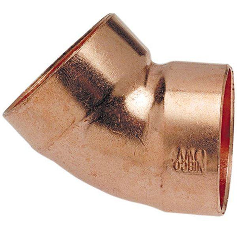 (Nibco Part#: H042600) 906 - DWV 45-degree Elbow C x C - Wrot - Flow Control Products