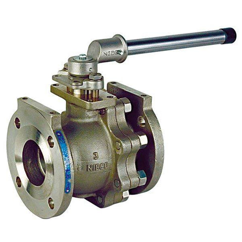 (Nibco Part#: NG308FF) F-515-S6-F-66-FS - Split-body Stainless Steel Ball Valve - Full Port, Class 150 - Flow Control Products